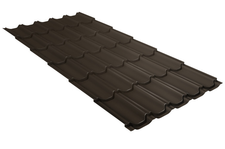 Металлочерепица квинта плюс 0,5 GreenCoat Pural RR 32 темно-коричневый (RAL 8019 серо-коричневый) купить Металлочерепица квинта плюс 0,5 GreenCoat Pural RR 32 темно-коричневый (RAL 8019 серо-коричневый)