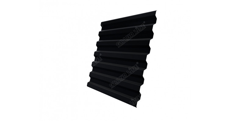 Профнастил Верховье С21R 0,5 Satin RAL 9005 черный Профнастил Верховье С21R 0,5 Satin RAL 9005 черный