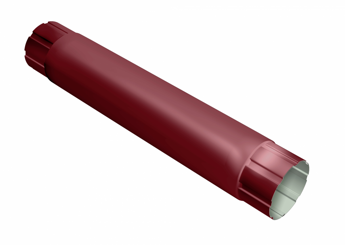 Труба круглая Optima, 90мм 1м RAL 3005 купить. Труба круглая Optima, 90мм 1м RAL 3005