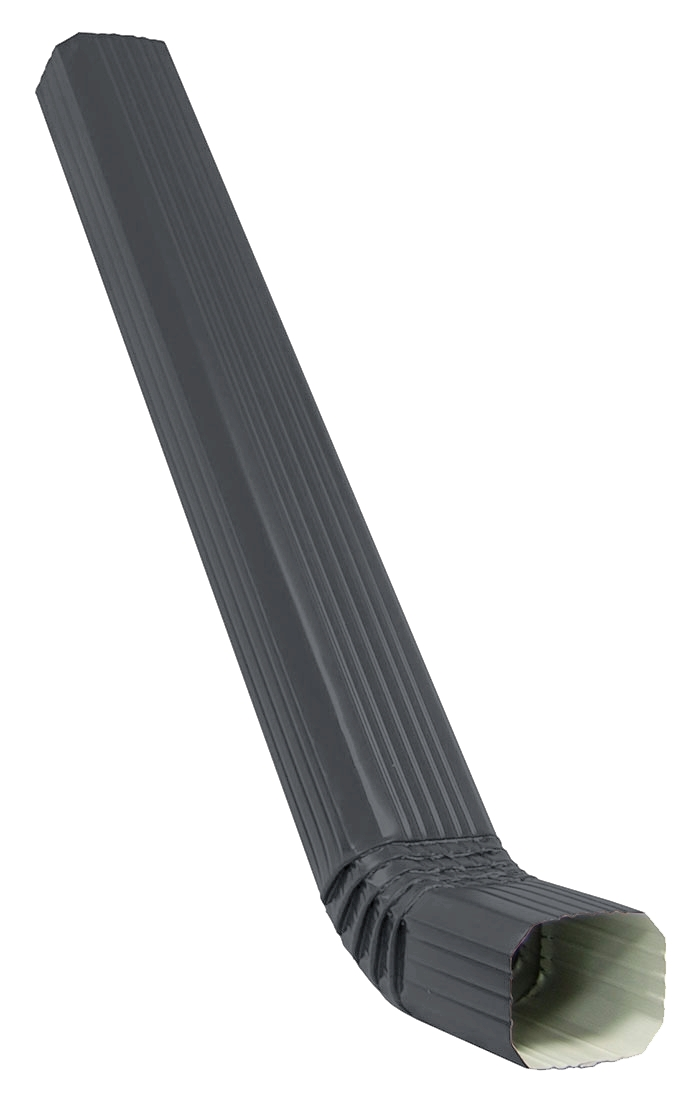 Труба прямоугольная с коленом Vortex Matt 3м RAL 7024 купить. Труба прямоугольная с коленом Vortex Matt 3м RAL 7024