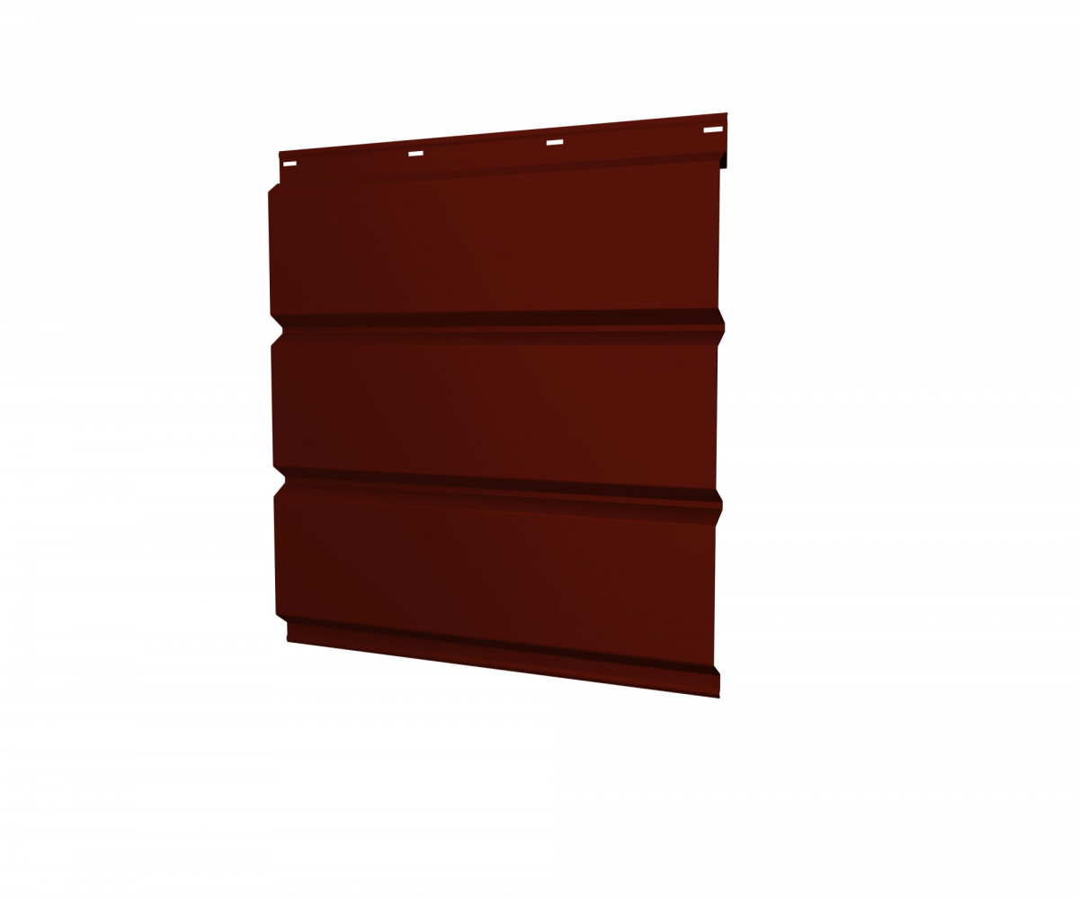 Софит металлический без перфорации 0,5 Satin с пленкой RAL 3009 оксидно-красный Софит металлический без перфорации 0,5 Satin с пленкой RAL 3009 оксидно-красный