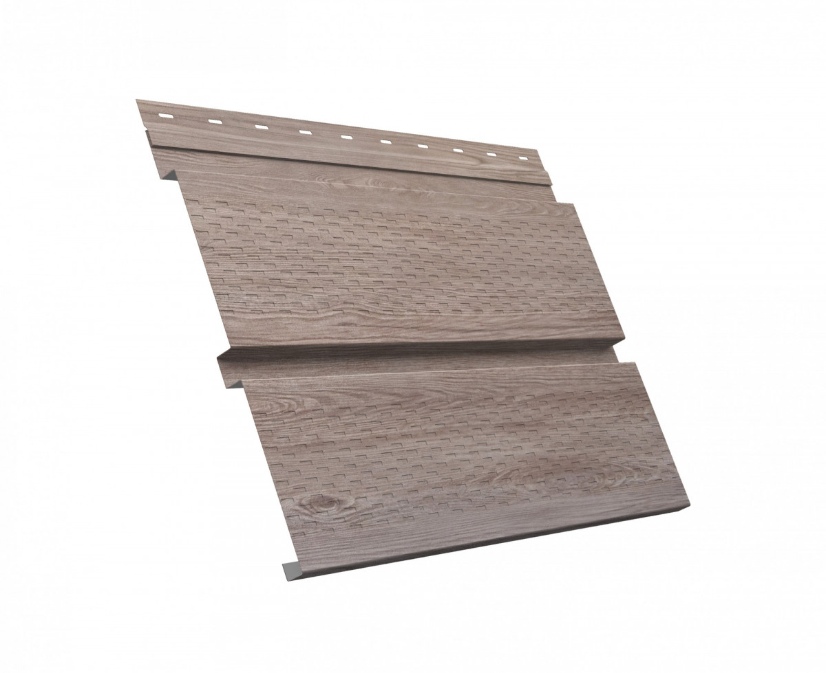 Металлический софит Квадро брус с перфорацией 0,45 Print Elite с пленкой White Wood Металлический софит Квадро брус с перфорацией 0,45 Print Elite с пленкой White Wood