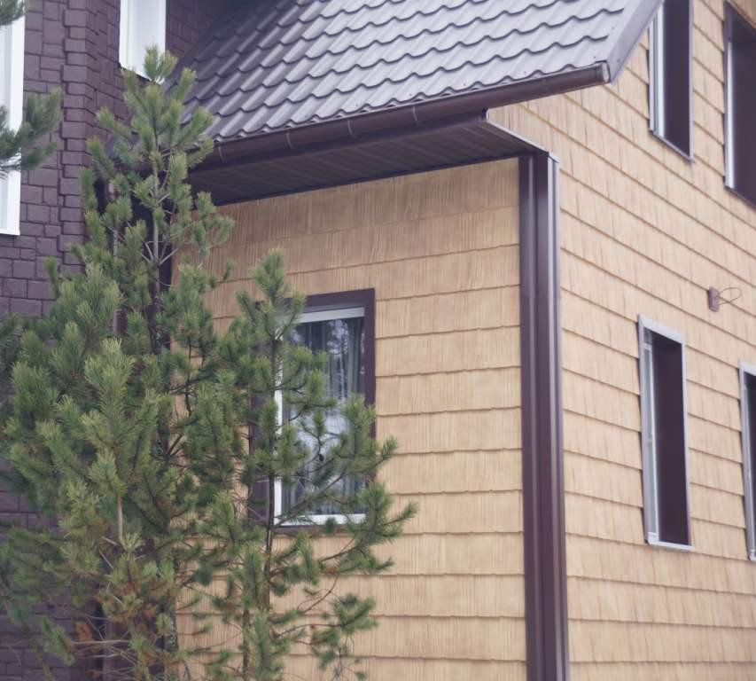 Панель фасадная Grand Line ЯФАСАД Сибирская дранка янтарь Панель фасадная Grand Line ЯФАСАД Сибирская дранка янтарь