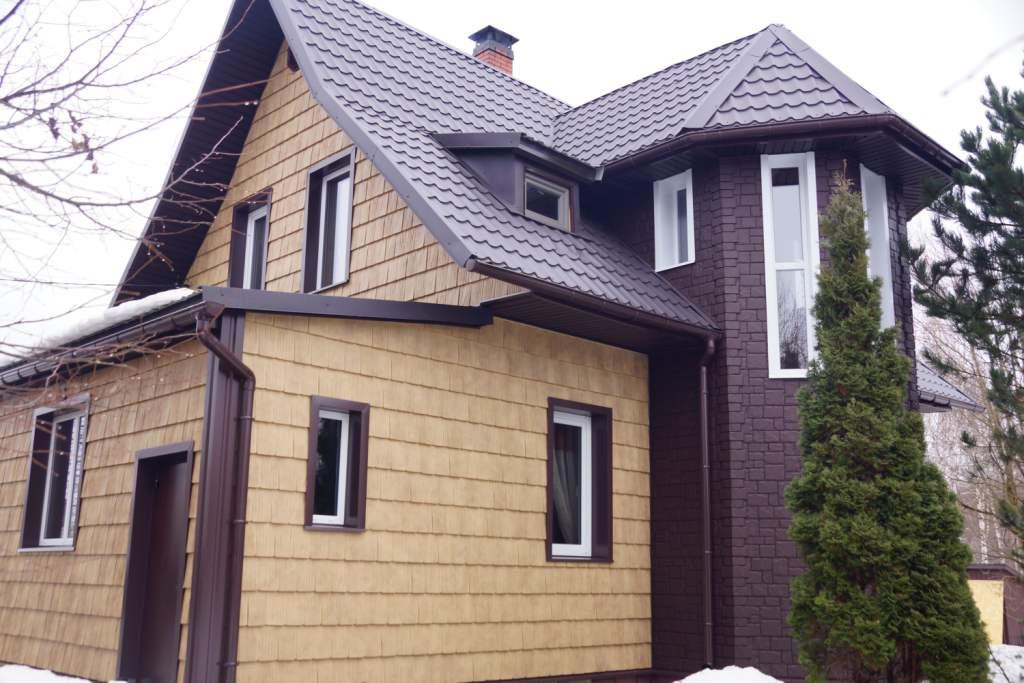 Панель фасадная Grand Line ЯФАСАД Сибирская дранка янтарь Панель фасадная Grand Line ЯФАСАД Сибирская дранка янтарь