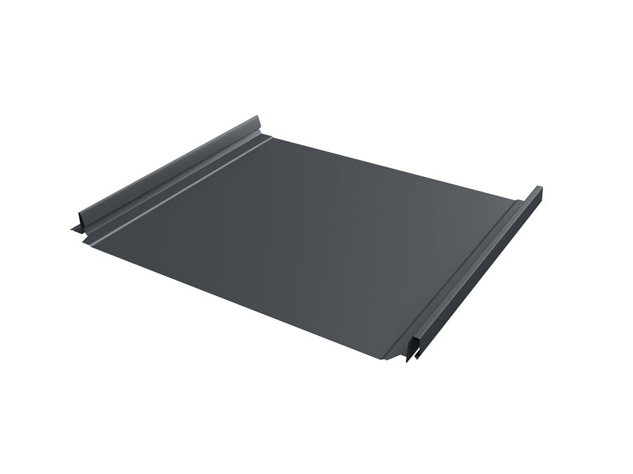 Кликфальц Pro Grand Line 0,5 Atlas X с пленкой на замках RAL 7024 мокрый асфальт Кликфальц Pro Grand Line 0,5 Atlas X с пленкой на замках RAL 7024 мокрый асфальт