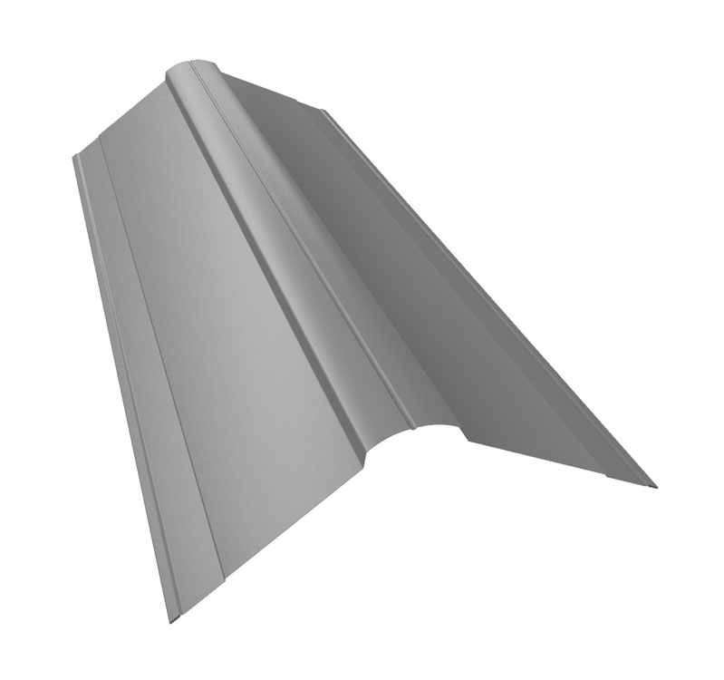 Планка конька фигурного 150x150 0,45 PE с пленкой RAL 7004 сигнальный серый (2м) Планка конька фигурного 150x150 0,45 PE с пленкой RAL 7004 сигнальный серый (2м)