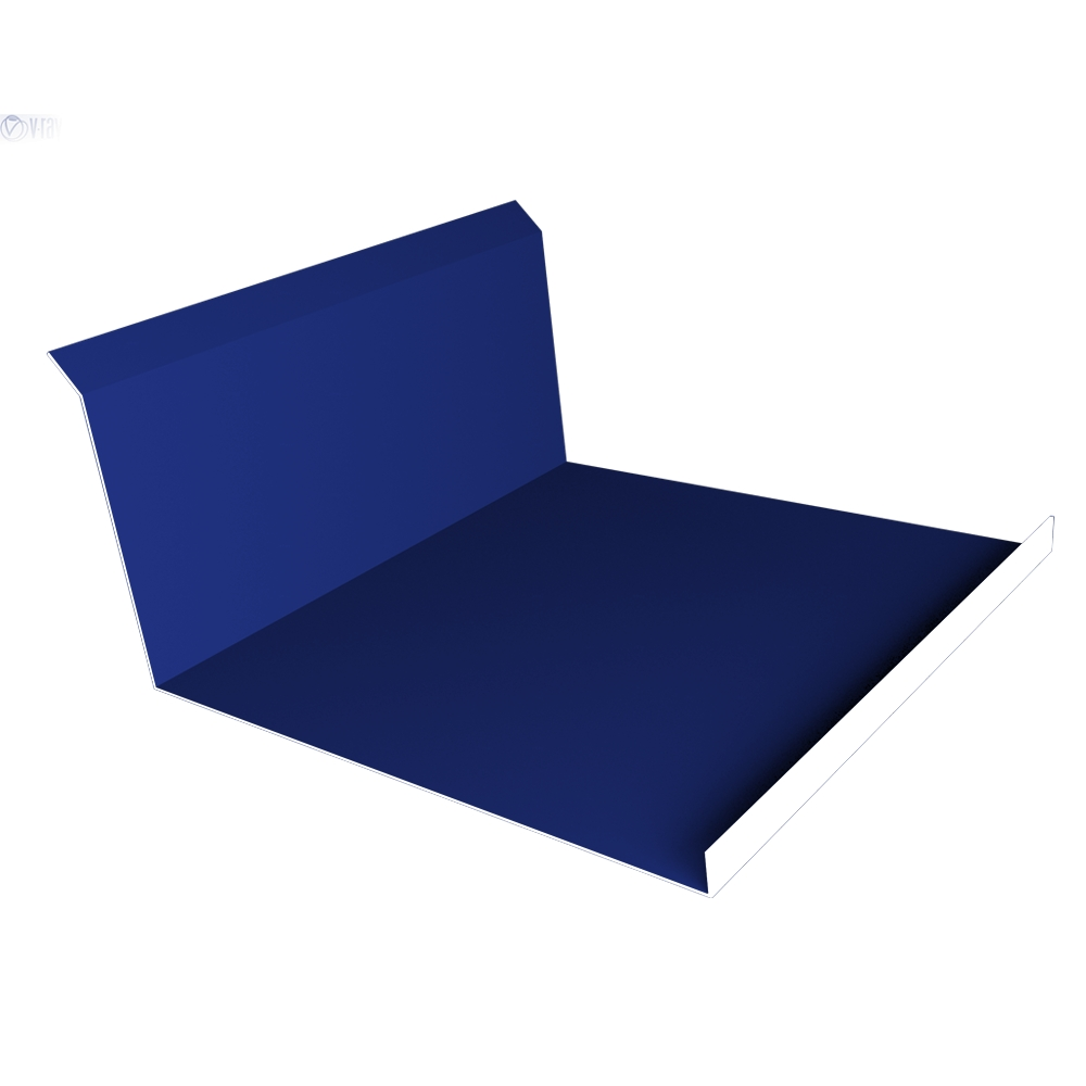 Планка примыкания нижняя 20x122x260x15 0,45 PE с пленкой RAL 5002 ультрамариново-синий (2м) Планка примыкания нижняя 20x122x260x15 0,45 PE с пленкой RAL 5002 ультрамариново-синий (2м)