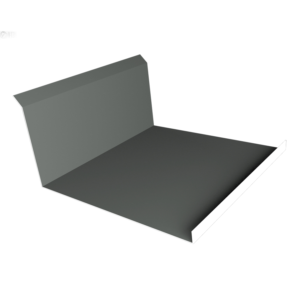 Планка примыкания нижняя 20x122x260x15 0,45 PE с пленкой RAL 7005 мышино-серый (3м) Планка примыкания нижняя 20x122x260x15 0,45 PE с пленкой RAL 7005 мышино-серый (3м)