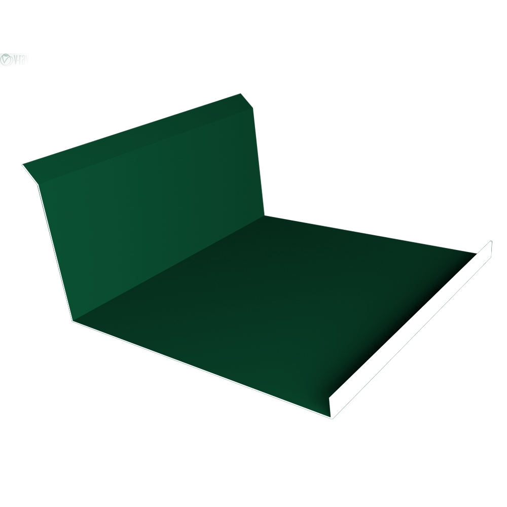 Планка примыкания нижняя 20x122x260x15 0,45 PE с пленкой RAL 6005 зеленый мох (3м) Планка примыкания нижняя 20x122x260x15 0,45 PE с пленкой RAL 6005 зеленый мох (3м)