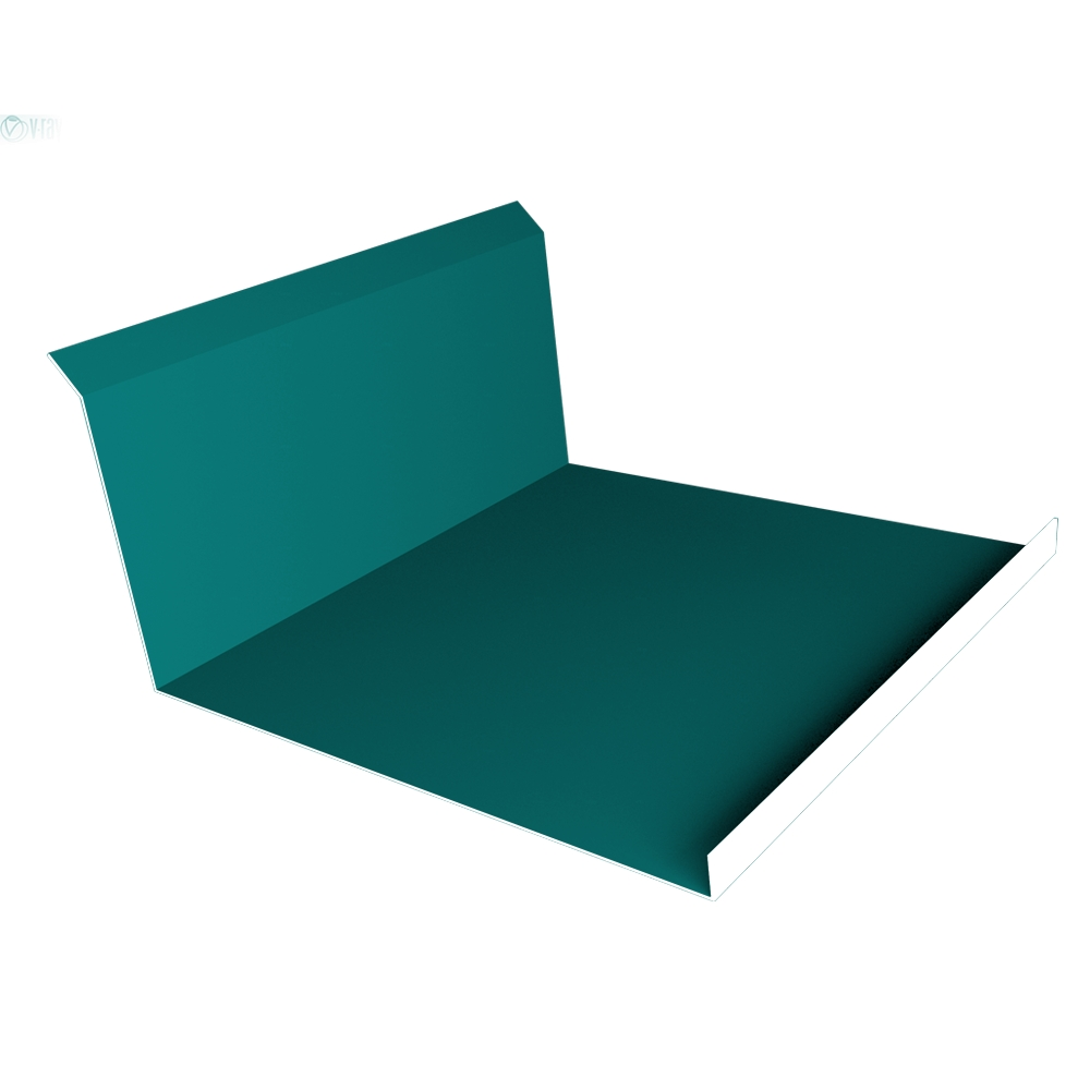 Планка примыкания нижняя 20x122x260x15 0,45 PE с пленкой RAL 5021 водная синь (3м) Планка примыкания нижняя 20x122x260x15 0,45 PE с пленкой RAL 5021 водная синь (3м)