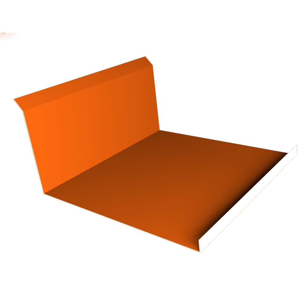 Планка примыкания нижняя 20x122x260x15 0,45 PE с пленкой RAL 2004 оранжевый (3м) Планка примыкания нижняя 20x122x260x15 0,45 PE с пленкой RAL 2004 оранжевый (3м)