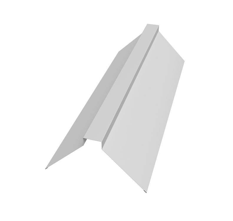 Планка конька плоского 115x30x115 0,45 PE с пленкой RAL 9003 сигнальный белый (2м) Планка конька плоского 115x30x115 0,45 PE с пленкой RAL 9003 сигнальный белый (2м)