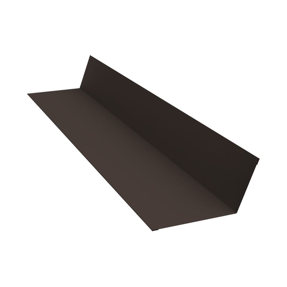 Планка примыкания 90x140 0,45 PE с пленкой RR 32 темно-коричневый (2м) Планка примыкания 90x140 0,45 PE с пленкой RR 32 темно-коричневый (2м)