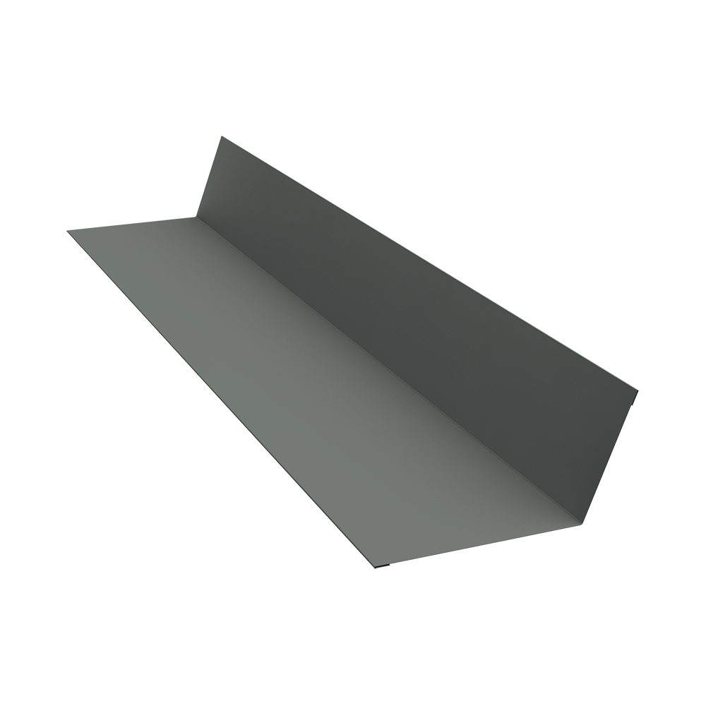 Планка примыкания 90x140 0,45 PE с пленкой RAL 7005 мышино-серый (3м) Планка примыкания 90x140 0,45 PE с пленкой RAL 7005 мышино-серый (3м)
