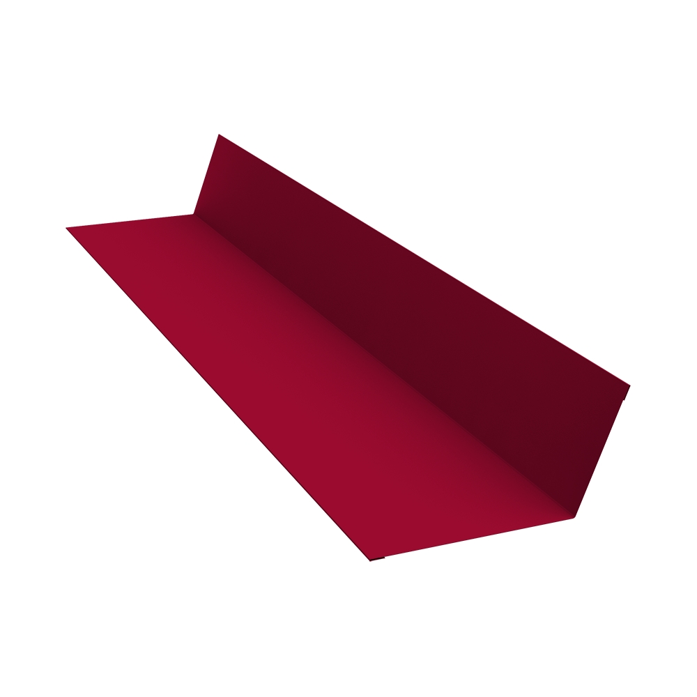 Планка примыкания 90x140 0,45 PE с пленкой RAL 3003 рубиново-красный (3м) Планка примыкания 90x140 0,45 PE с пленкой RAL 3003 рубиново-красный (3м)