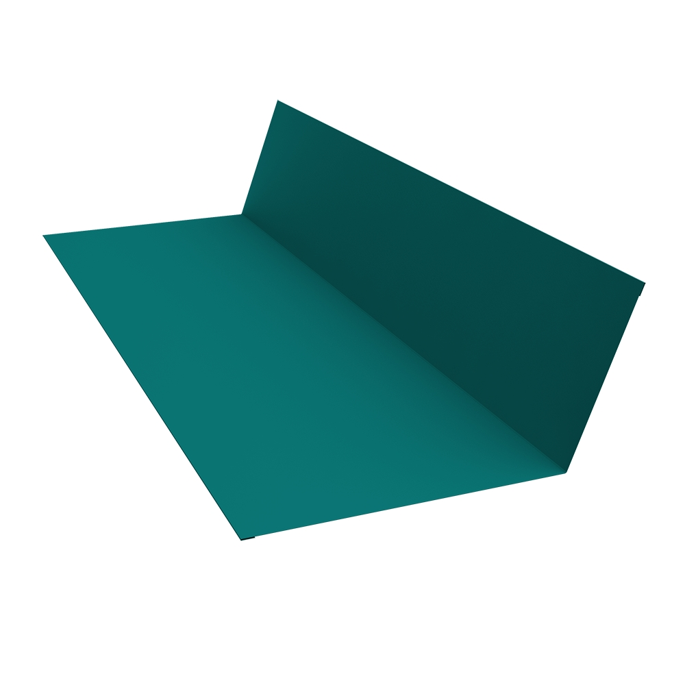 Планка примыкания 150x250 0,45 PE с пленкой RAL 5021 водная синь (3м) Планка примыкания 150x250 0,45 PE с пленкой RAL 5021 водная синь (3м)