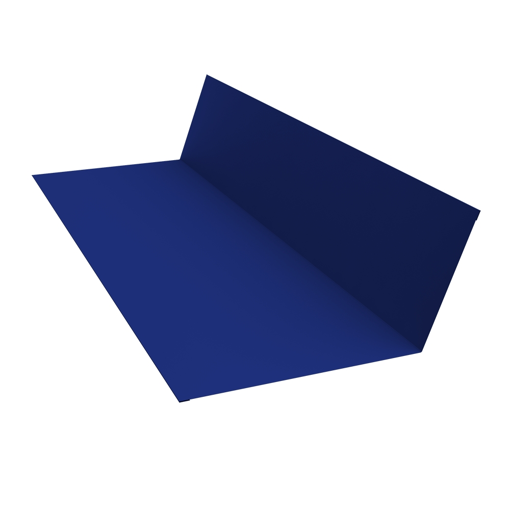 Планка примыкания 150x250 0,45 PE с пленкой RAL 5002 ультрамариново-синий (2м) Планка примыкания 150x250 0,45 PE с пленкой RAL 5002 ультрамариново-синий (2м)