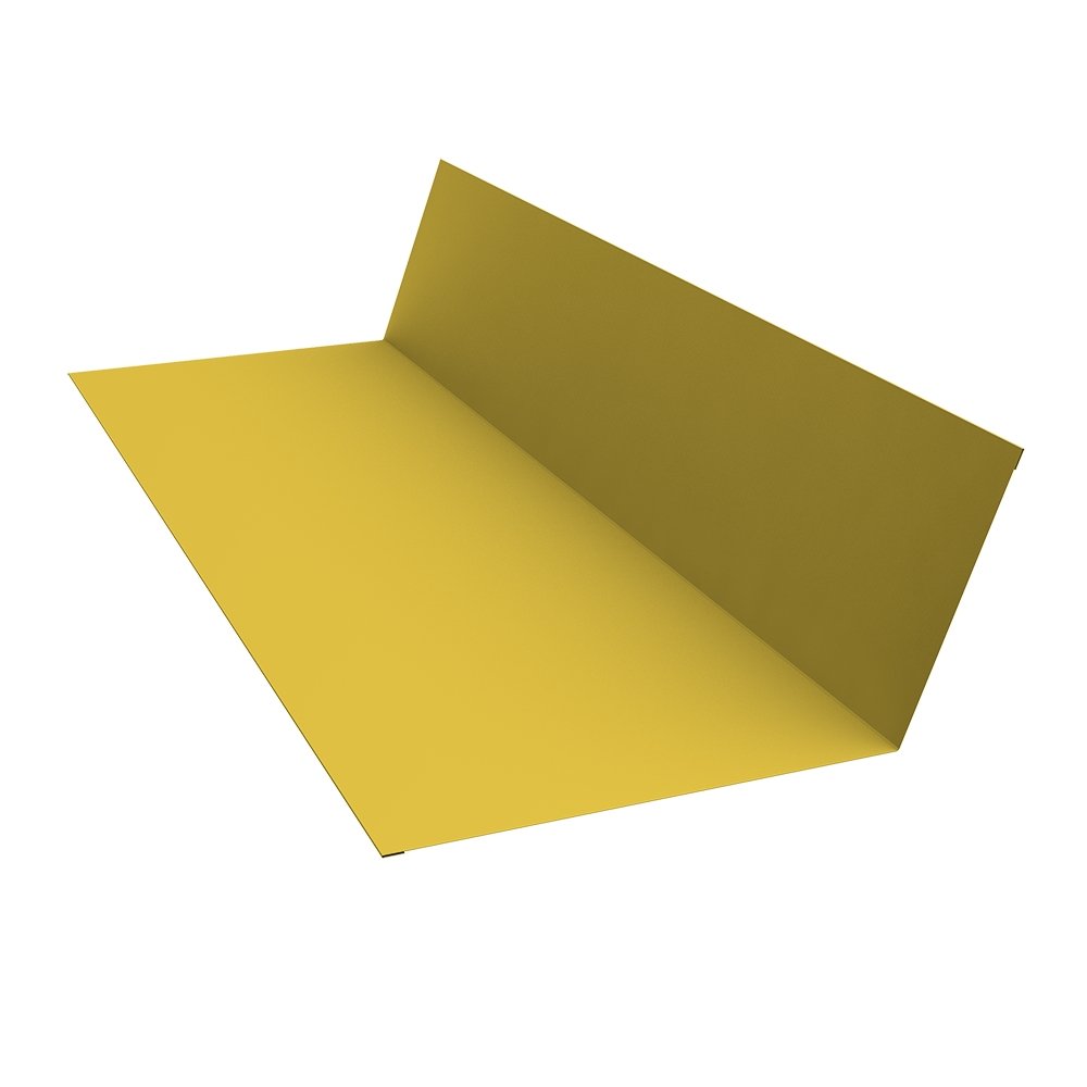 Планка примыкания 150x250 0,45 PE с пленкой RAL 1018 цинково-желтый (2м) Планка примыкания 150x250 0,45 PE с пленкой RAL 1018 цинково-желтый (2м)