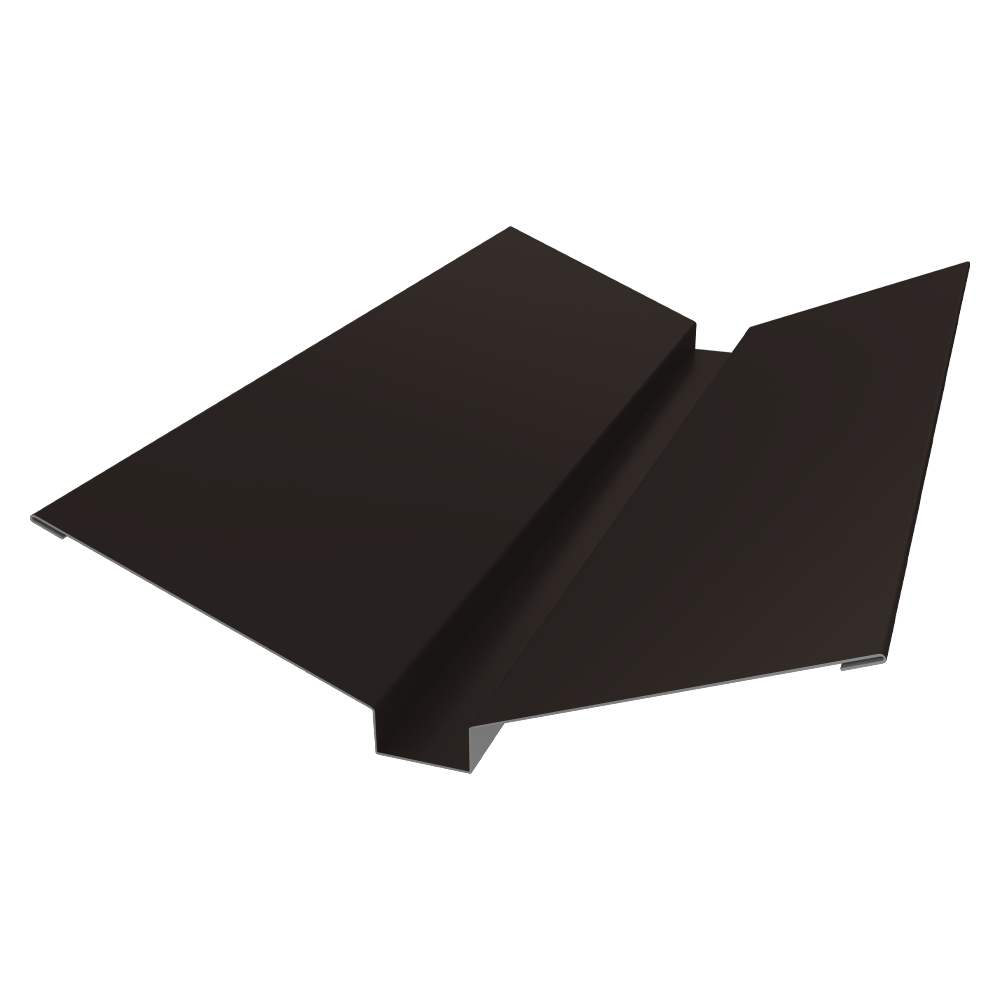 Планка ендовы верхней 115x30x115 0,45 PE с пленкой NL 805 серо-коричневый гефест (2м) Планка ендовы верхней 115x30x115 0,45 PE с пленкой NL 805 серо-коричневый гефест (2м)