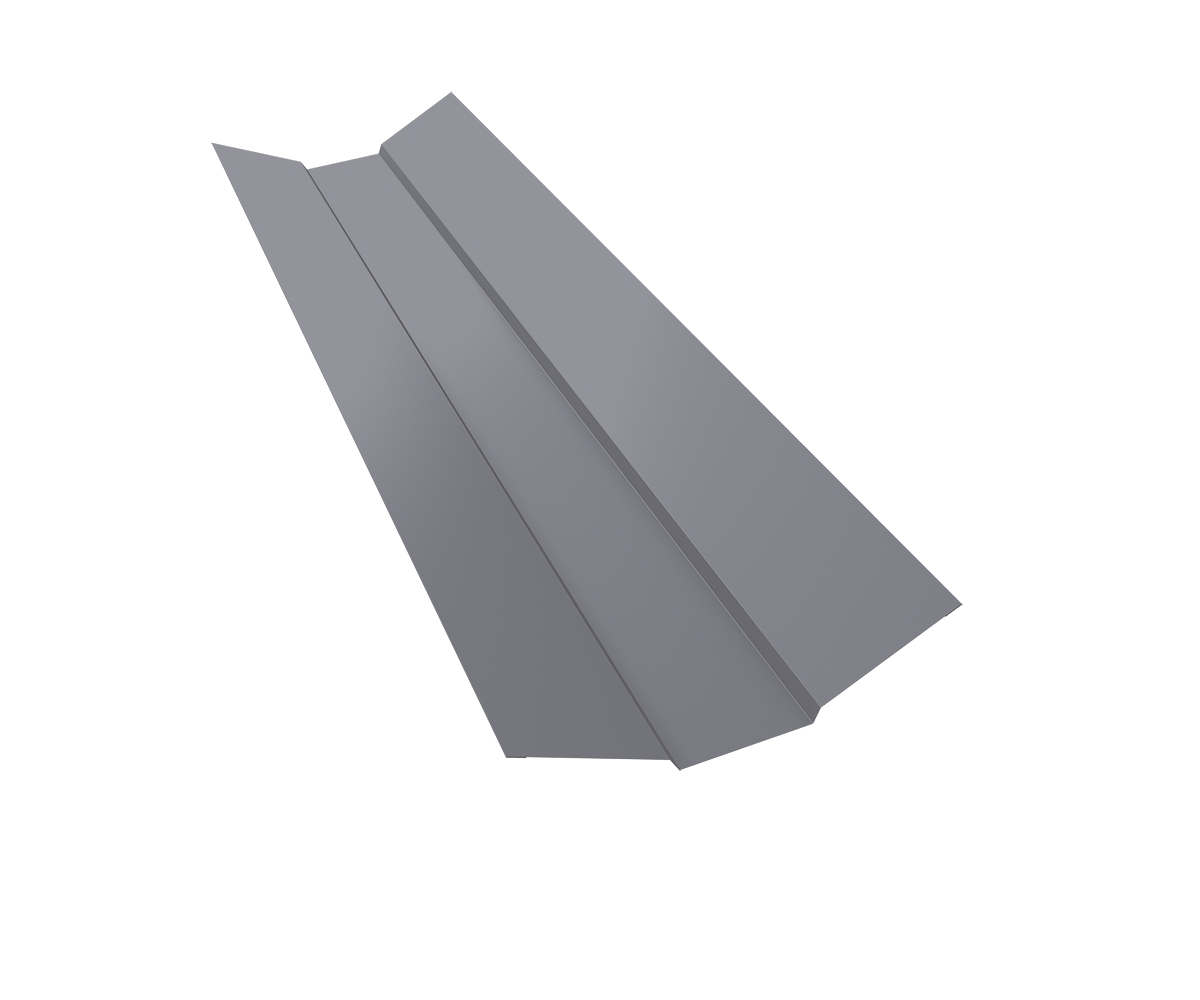 Планка ендовы верхней 95x80x95 0,45 PE с пленкой RAL 7004 сигнальный серый (2м) Планка ендовы верхней 95x80x95 0,45 PE с пленкой RAL 7004 сигнальный серый (2м)