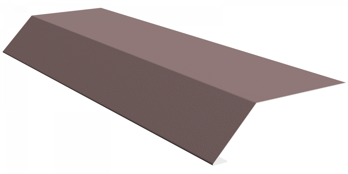 Планка карнизная для мягкой кровли 100x60 0,45 PE с пленкой RAL 8017 шоколад (2м) Планка карнизная для мягкой кровли 100x60 0,45 PE с пленкой RAL 8017 шоколад (2м)