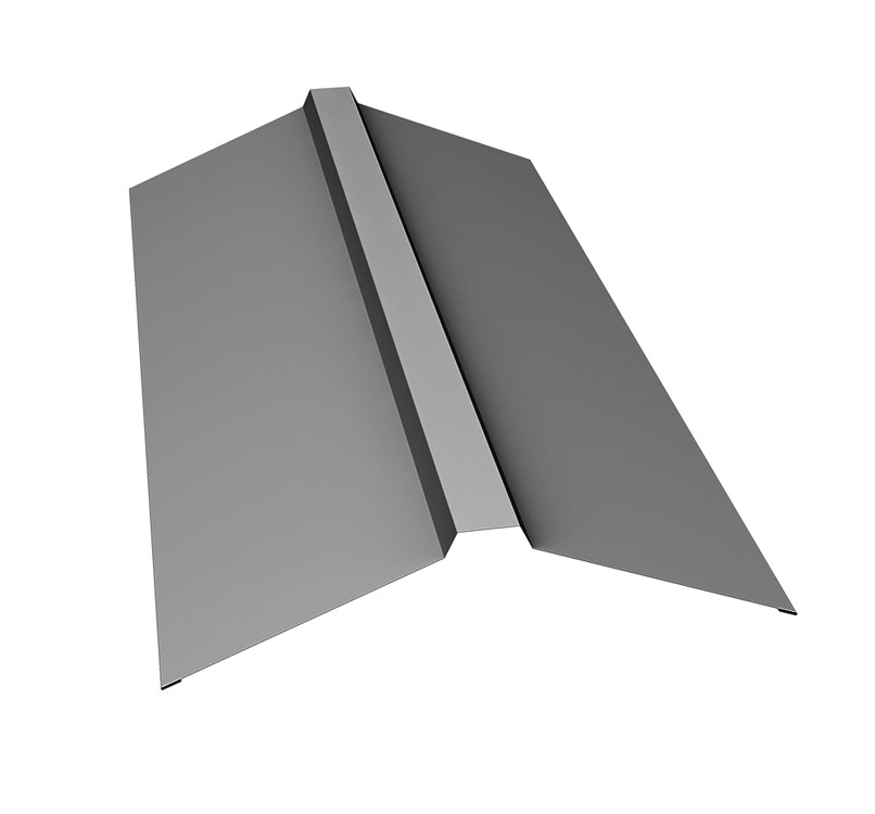 Планка конька прямоугольного 115x30x115 0,45 PE с пленкой RAL 7004 сигнальный серый (2м) Планка конька прямоугольного 115x30x115 0,45 PE с пленкой RAL 7004 сигнальный серый (2м)