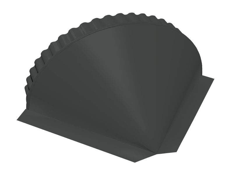 Заглушка конусная Satin RAL 7016 антрацитово-серый Заглушка конусная Satin RAL 7016 антрацитово-серый