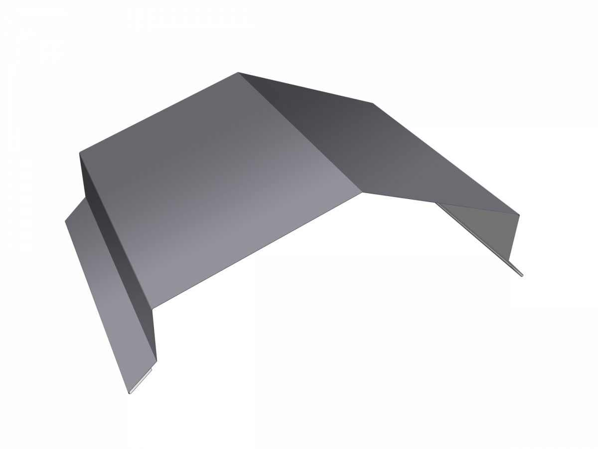 Парапетная крышка угольная 200мм 0,5 Satin с пленкой RAL 7004 сигнальный серый (2м) Парапетная крышка угольная 200мм 0,5 Satin с пленкой RAL 7004 сигнальный серый (2м)