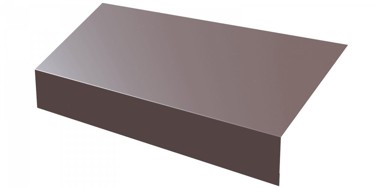 Планка карнизная 135х50 Фарутк S14 над желобом 0,5 Satin с пленкой RAL 8017 шоколад (2м) Планка карнизная 135х50 Фарутк S14 над желобом 0,5 Satin с пленкой RAL 8017 шоколад (2м)