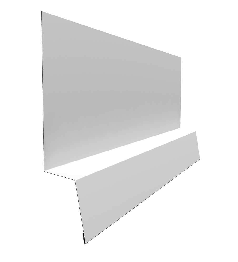 Планка начальная фальц 0,5 Satin с пленкой RAL 9003 сигнальный белый (2м) Планка начальная фальц 0,5 Satin с пленкой RAL 9003 сигнальный белый (2м)