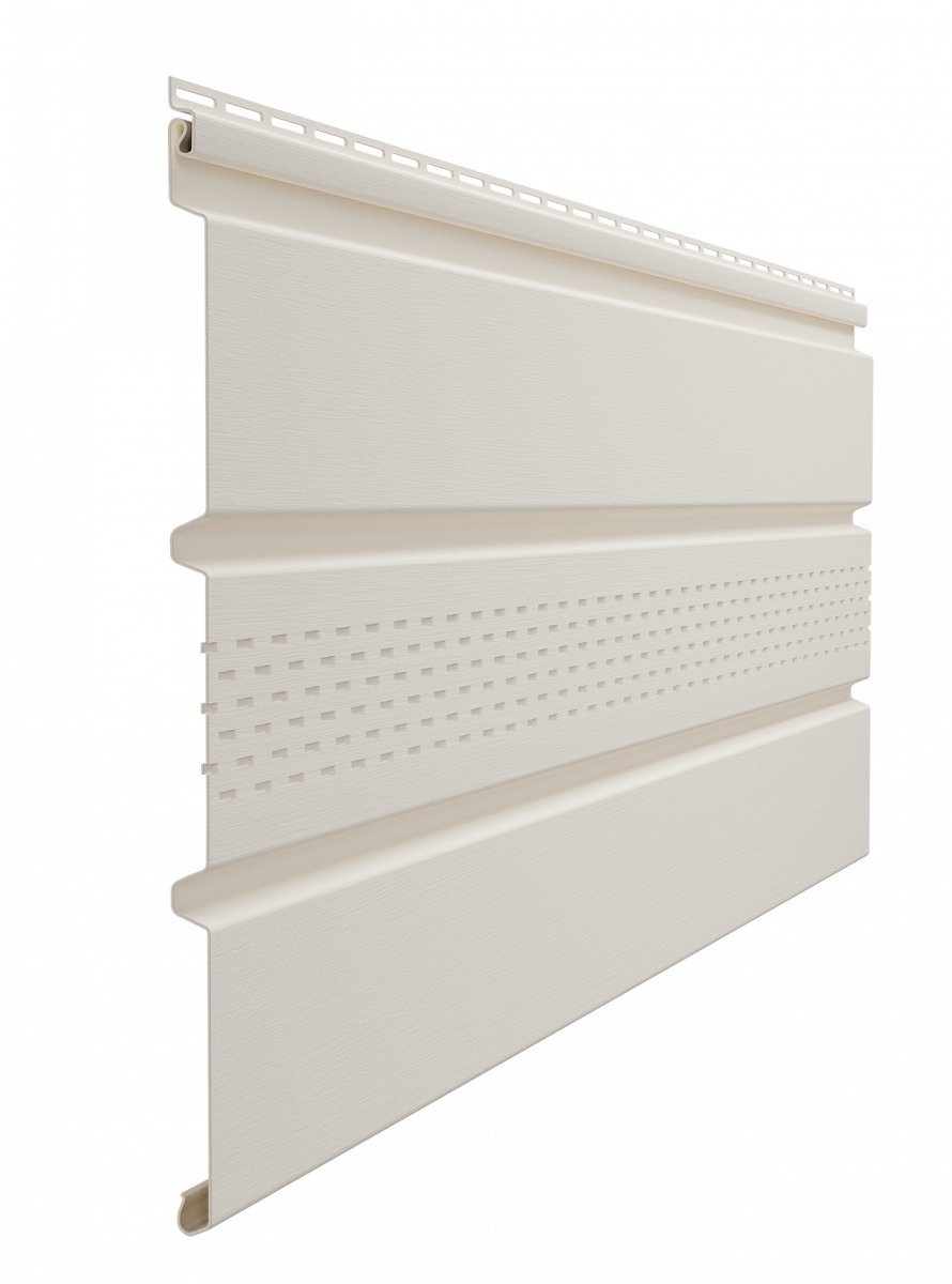 Docke STANDARD Софит с центральной перфорацией (Пломбир) Docke STANDARD Софит с центральной перфорацией (Пломбир)