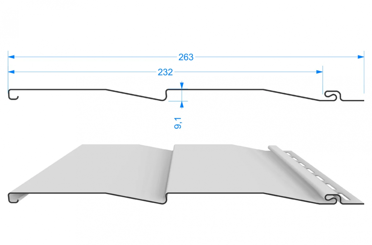 Docke STANDARD Сайдинг D4,5D (Пломбир) Docke STANDARD Сайдинг D4,5D (Пломбир)