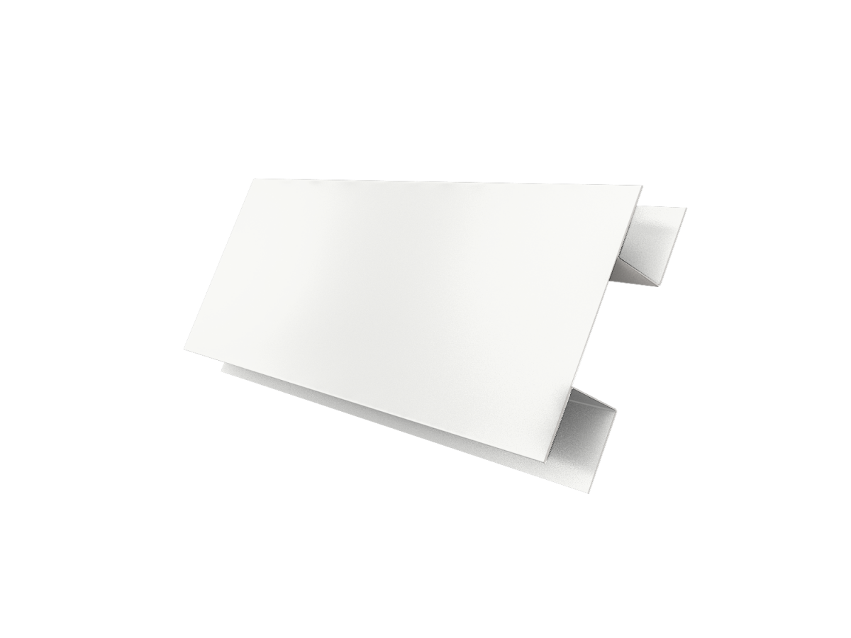 Планка H-образная Экобрус 0,5 Satin с пленкой RAL 9003 сигнальный белый (2м) Планка H-образная Экобрус 0,5 Satin с пленкой RAL 9003 сигнальный белый (2м)