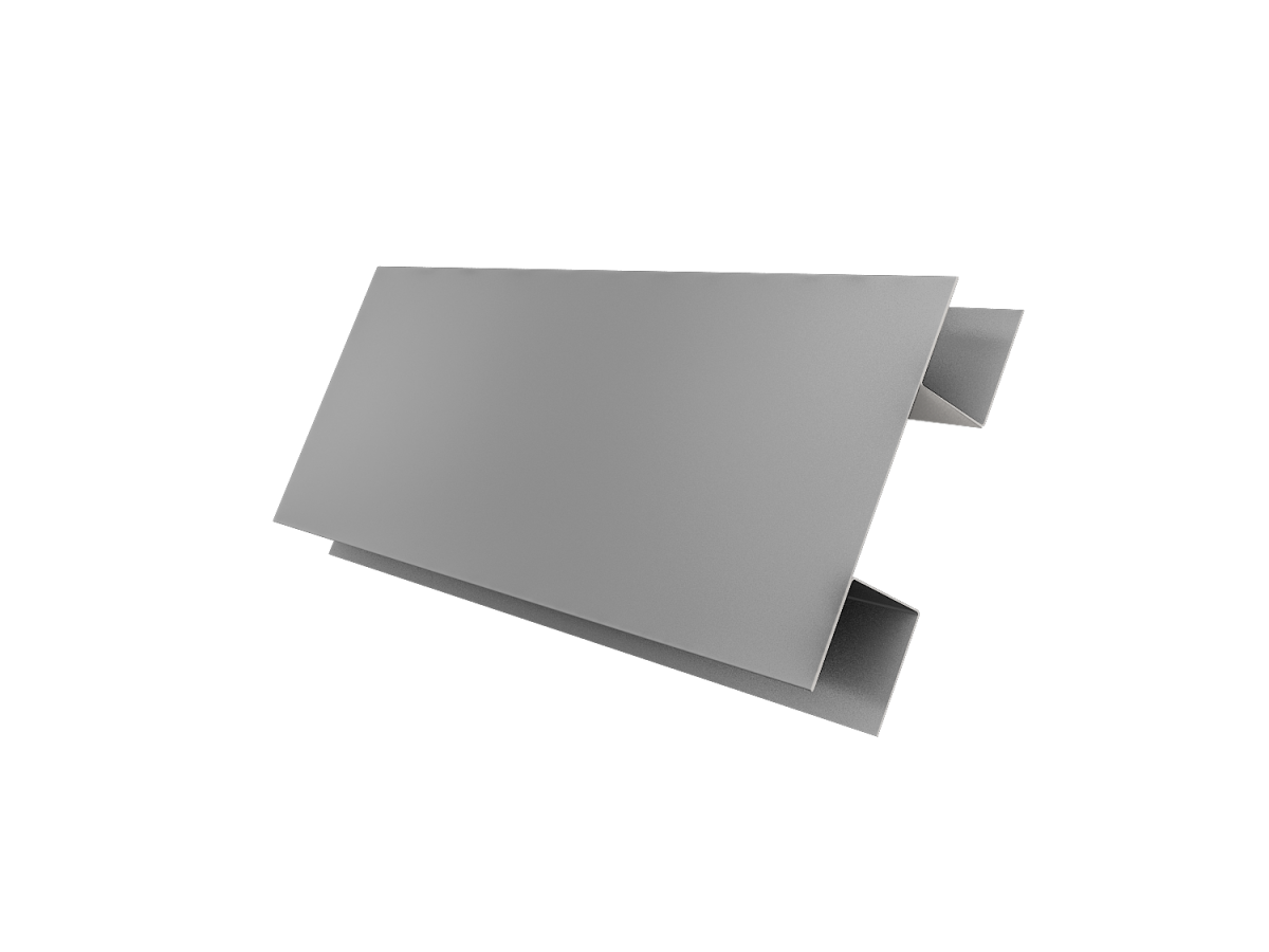 Планка H-образная БХ new 0,45 PE с пленкой RAL 7004 сигнальный серый (2м) Планка H-образная БХ new 0,45 PE с пленкой RAL 7004 сигнальный серый (2м)