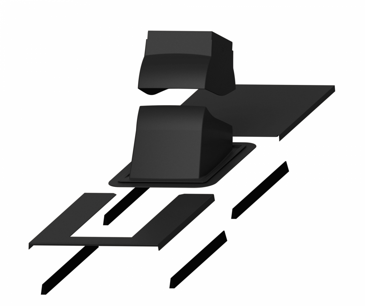 PIIPPU MODULAR проходной элемент + окантовка черный PIIPPU MODULAR проходной элемент + окантовка черный