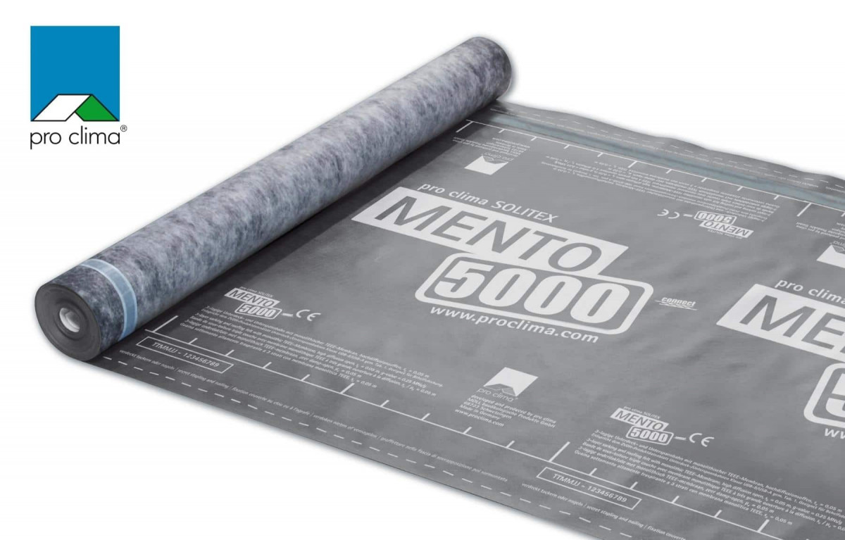 pro clima SOLITEX MENTO 5000 connect ветровлагозащитная мембрана (1,5 м х 50 м, 12910) pro clima SOLITEX MENTO 5000 connect ветровлагозащитная мембрана (1,5 м х 50 м, 12910)