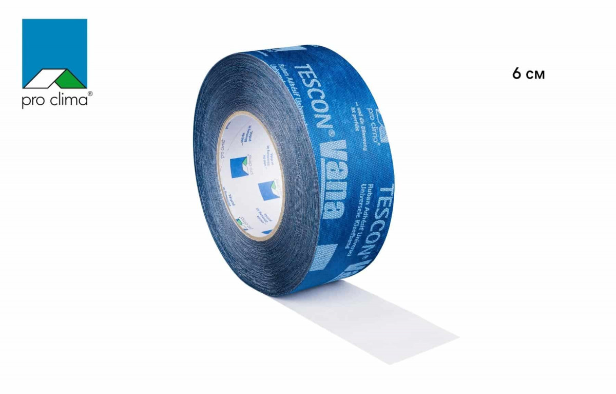 pro clima TESCON VANA клейкая лента (6 см x 30 м, 1AR02070) pro clima TESCON VANA клейкая лента (6 см x 30 м, 1AR02070)
