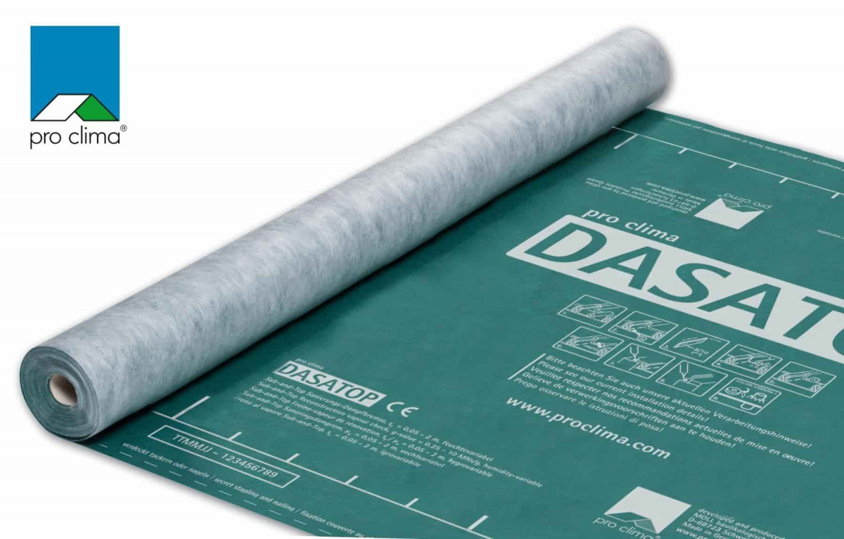 pro clima DASATOP пароизоляционная мембрана для реконструкции (1,5 м х 50 м, 10094) pro clima DASATOP пароизоляционная мембрана для реконструкции (1,5 м х 50 м, 10094)