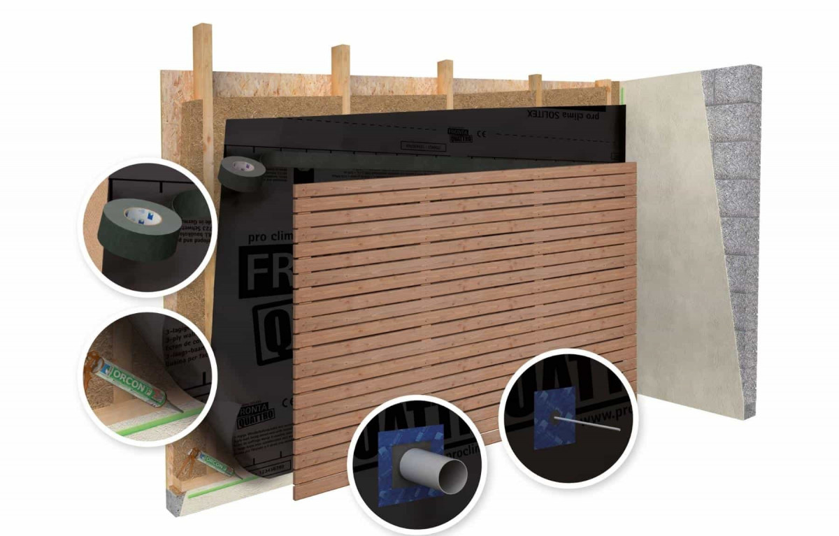 pro clima SOLITEX FRONTA QUATTRO connect ветровлагозащитная мембрана для фасада (1,5 м х 50 м, 15042) pro clima SOLITEX FRONTA QUATTRO connect ветровлагозащитная мембрана для фасада (1,5 м х 50 м, 15042)