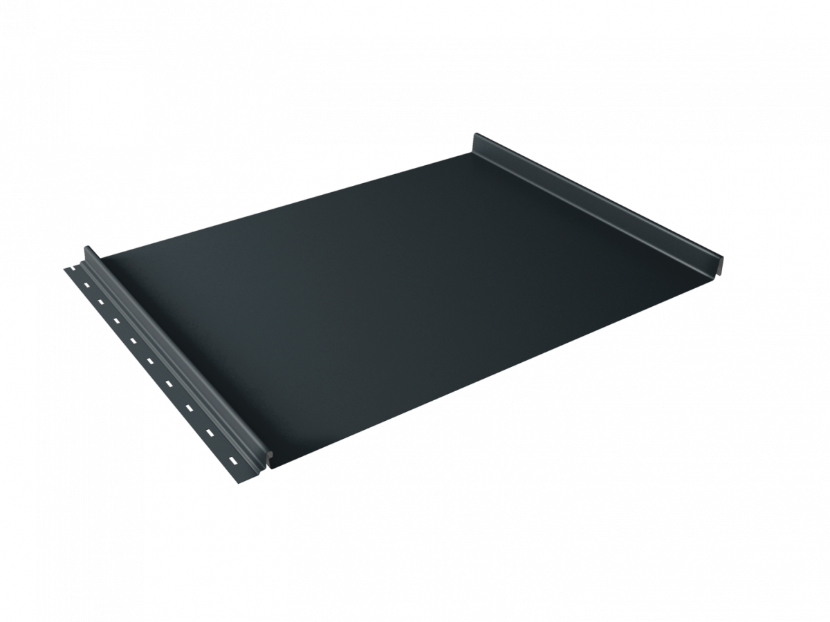 Кликфальц Line Grand Line 0,45 PE с пленкой на замках RAL 7016 антрацитово-серый Кликфальц Line Grand Line 0,45 PE с пленкой на замках RAL 7016 антрацитово-серый