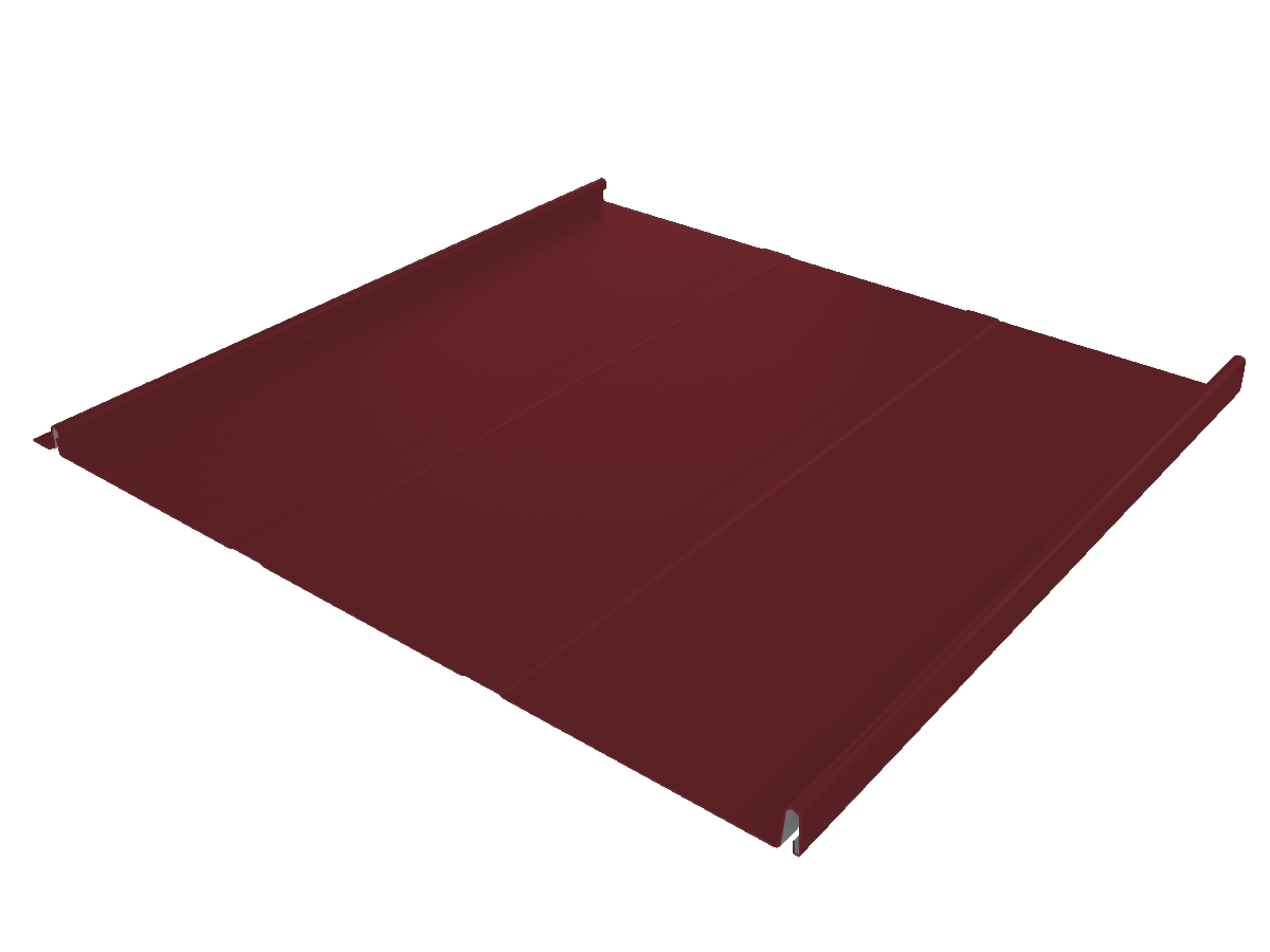 Фальц двойной стоячий Line Grand Line 0,5 Satin с пленкой на замках RAL 3005 красное вино Фальц двойной стоячий Line Grand Line 0,5 Satin с пленкой на замках RAL 3005 красное вино