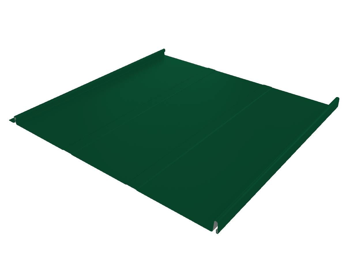 Фальц двойной стоячий Line Grand Line 0,5 Satin Matt TX с пленкой на замках RAL 6005 зеленый мох Фальц двойной стоячий Line Grand Line 0,5 Satin Matt TX с пленкой на замках RAL 6005 зеленый мох