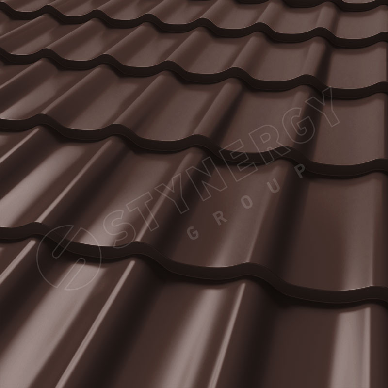 Металлочерепица СМ Классик PURRUS Pro® матовый RAL 8017 0.50 Металлочерепица СМ Классик PURRUS Pro® матовый RAL 8017 0.50