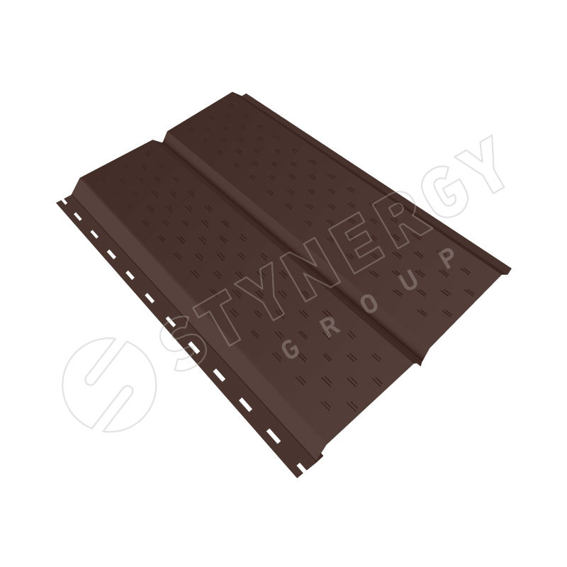 Софит Евробрус перфорированный RAL 8017 0.45 Софит Евробрус перфорированный RAL 8017 0.45
