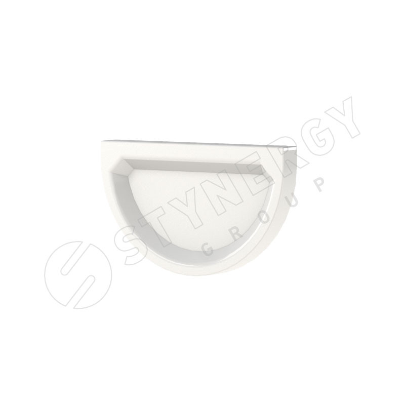 Заглушка желоба D185 RAL 9003 Заглушка желоба D185 RAL 9003