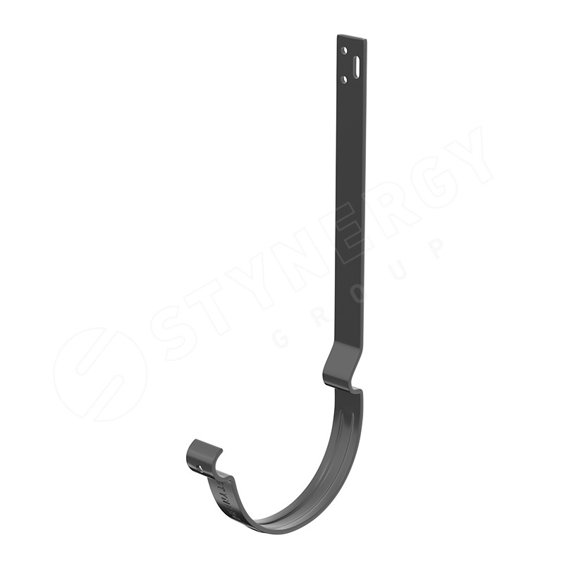 Stynergy СТАНДАРТ 125/90 Держатель желоба длинный, полоса 310 мм RAL 7024 матовый Stynergy СТАНДАРТ 125/90 Держатель желоба длинный, полоса 310 мм RAL 7024 матовый
