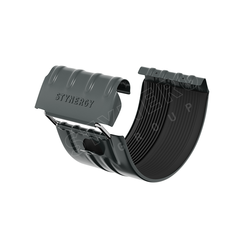 Stynergy ДИЗАЙН 125/90 Соединитель желоба RAL 7016 матовый Stynergy ДИЗАЙН 125/90 Соединитель желоба RAL 7016 матовый