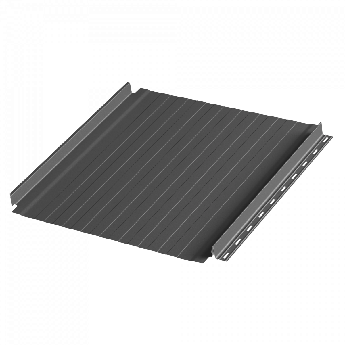 Фальцевая панель AQUACLICK Силуэт 8 Rooftop Бархат RAL7016 PE 0,5мм Zn180 (без подгиба) Фальцевая панель AQUACLICK Силуэт 8 Rooftop Бархат RAL7016 PE 0,5мм Zn180 (без подгиба)
