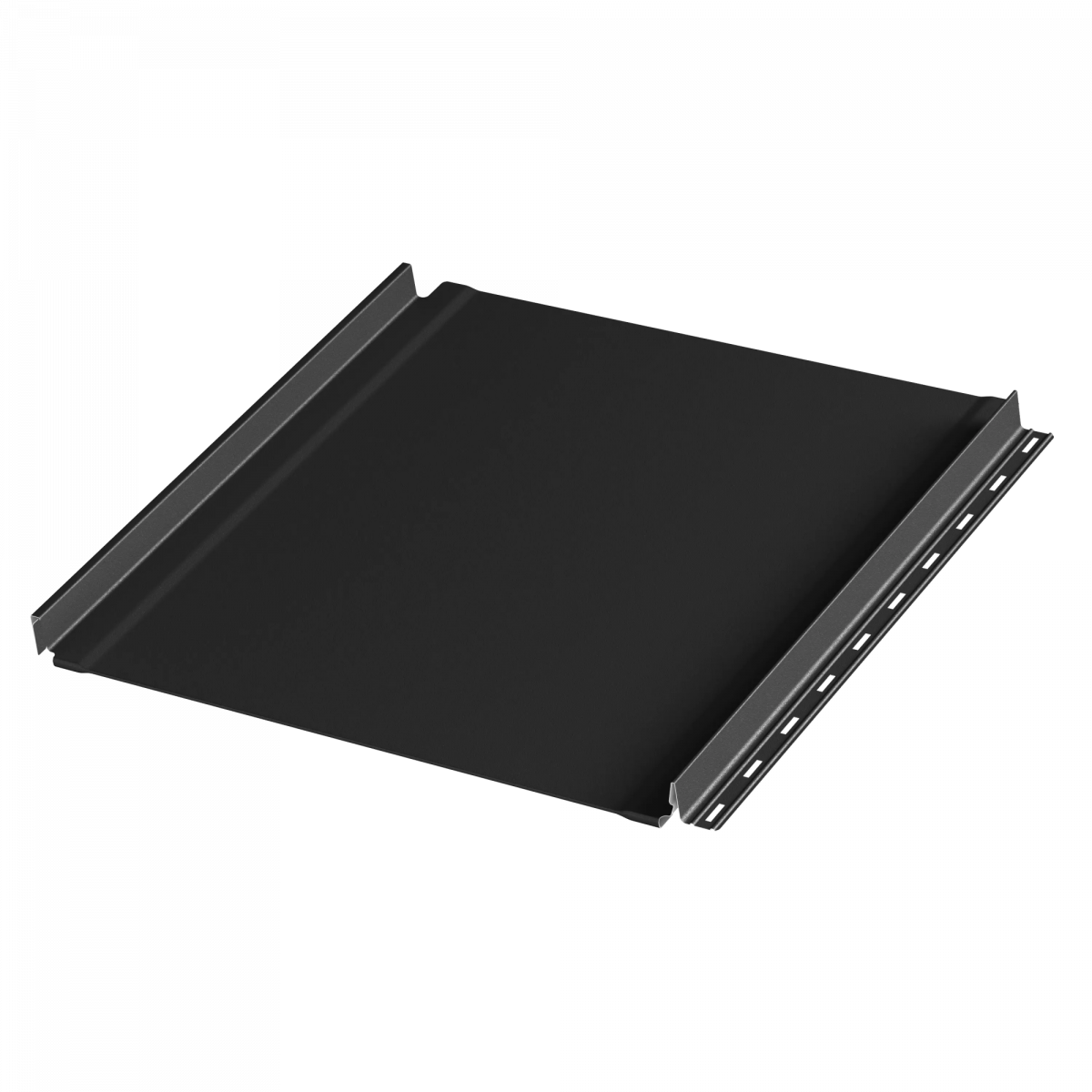 Фальцевая панель AQUACLICK Эталон PU _ RAL9005 Matt 0,5мм Zn275 (c подгибом) Фальцевая панель AQUACLICK Эталон PU _ RAL9005 Matt 0,5мм Zn275 (c подгибом)