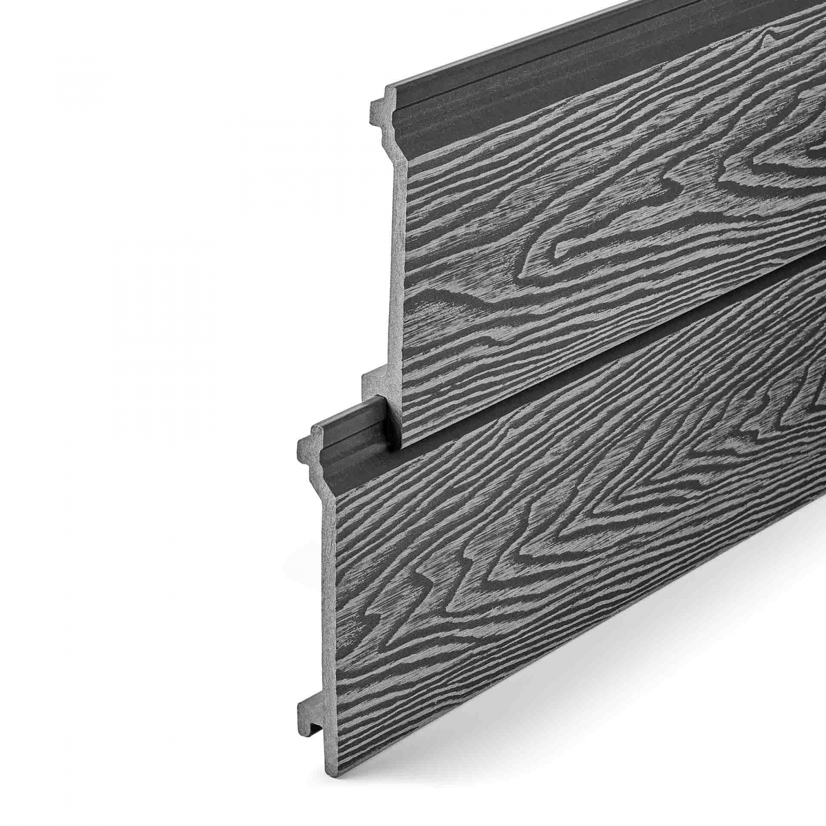 Фасадная панель EasyDecking 156*21*3010 Серый 3D Фасадная панель EasyDecking 156*21*3010 Серый 3D